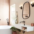 Maximizing Space in a Bathroom with Automatic Faucets and Toilets